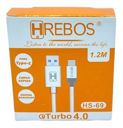 Cable De Datos De Carga Hs Hrebos Type C Turbo A M Color