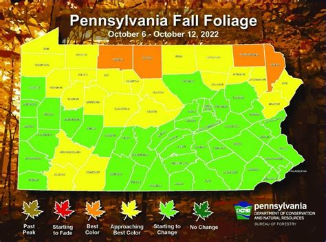 Cool Weather Accelerating Leaf Change Pennsylvania Fall Foliage Report