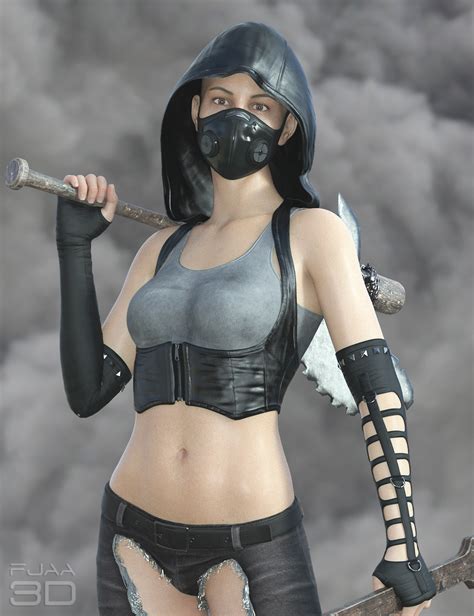 Dforce Post Apocalyptic Outfit For Genesis 8 Females Daz 3d