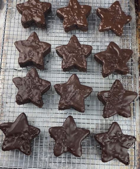 Patriotic Star Brownies Baked Broiled And Basted