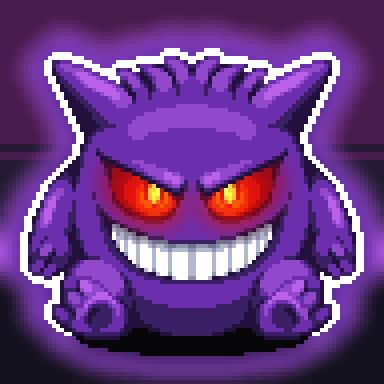 Gengar pixelart by LovelytoasterNG on Newgrounds