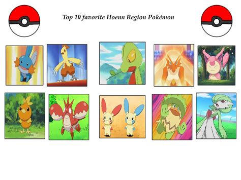 My Top 10 Favorite Hoenn Region Pokemon By Vanessathepanther On Deviantart