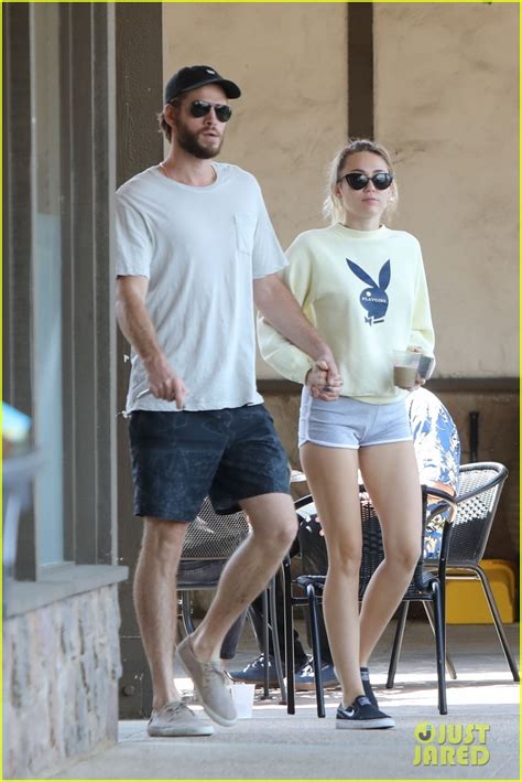 Miley Cyrus Liam Hemsworth Hold Hands On Saturday Morning Date Photo