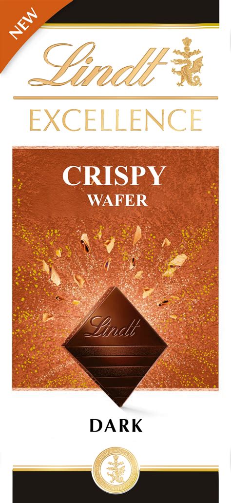 Lindt Excellence Czekolada Crispy Wafer gorzka z chrupiącymi wafelkami