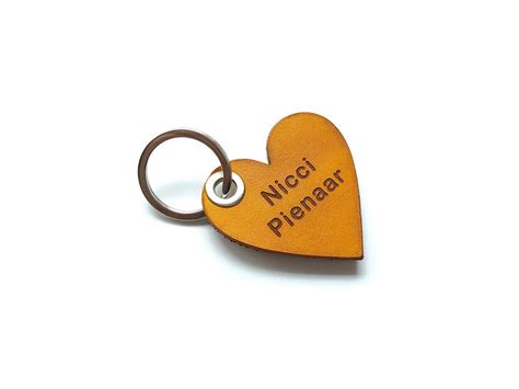 Personalized Leather Keychain for Women Key Chain - Etsy