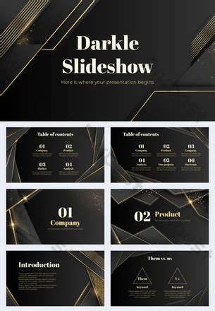 8,900+ Black Gold Powerpoint Templates | Free Google Slides Theme ...