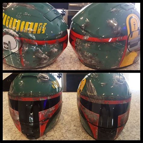 Pin By My Info On Armor Custom Bike Helmets Helmet Paint Boba Fett