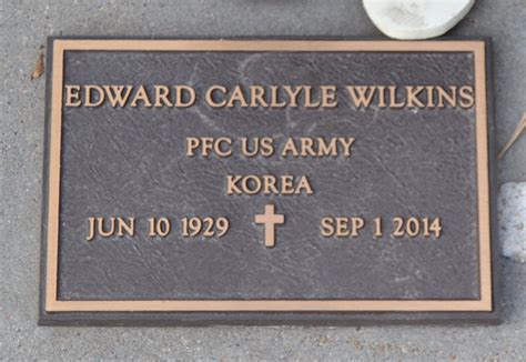 Edward Carlyle Ed Wilkins Find A Grave Memorial