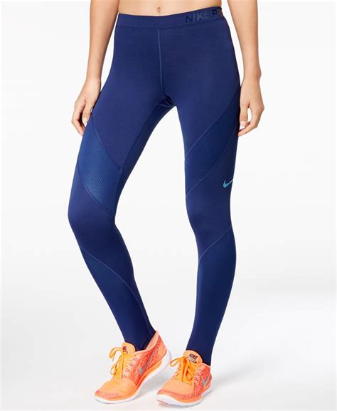 Nike Pro Hyperwarm Fleece Lined Leggings Macy S