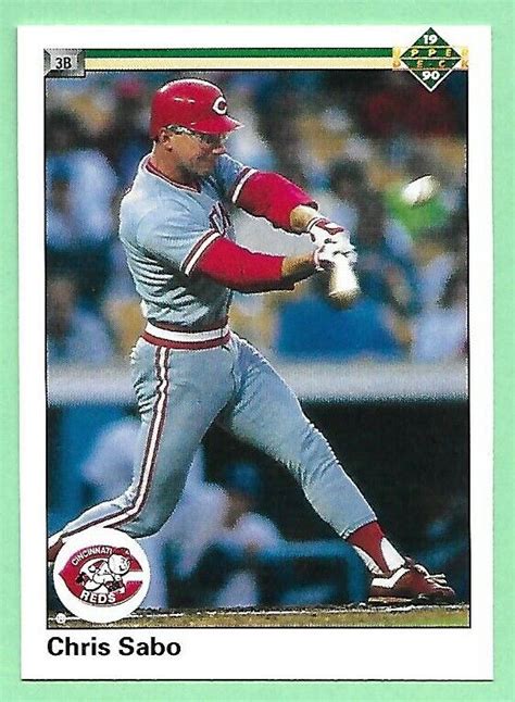 Upper Deck Baseball Chris Sabo Reds Ebay