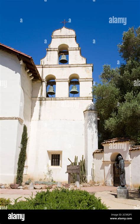 Bell Tower At Mission San Juan Bautista California USA Stock Photo Alamy