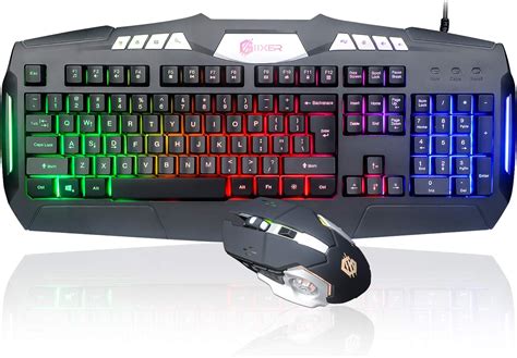 Amazon Giixer Rgb Backlit Gaming Keyboard Mouse Combo Quiet