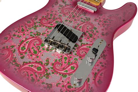 Fender Custom Shop Limited 1968 Pink Paisley Tele Relic Humbucker Music