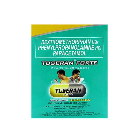 TUSERAN Forte X 12 Capsules For Coughs Colds Flu Biggrocer