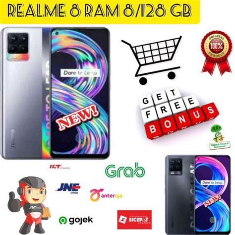 Promo Realme 8 Ram 8 128 Gb Garansi Resmi 5g Cyber Black Diskon 28