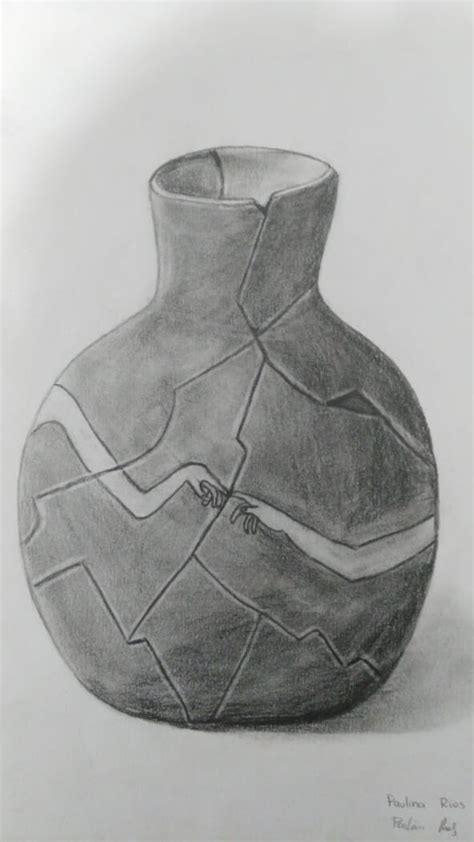 Broken Vase Drawing