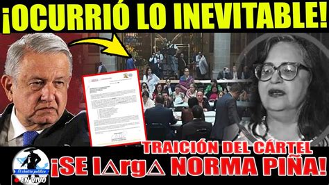 SE VAN DE LA CORTE POR TRAICION A LA PATRIA HUNDEN A PIÑA MINISTRA