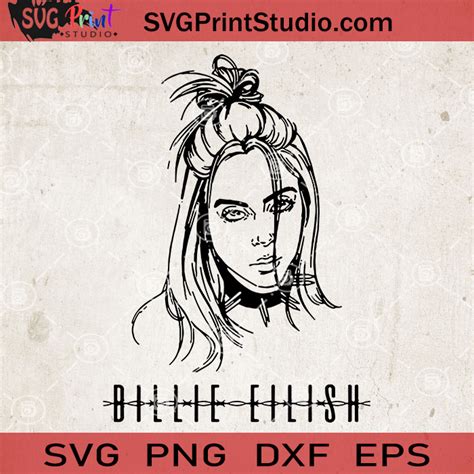 Billie Eilish SVG Billie Eilish Vector Billie Eilish Vinyl Decal