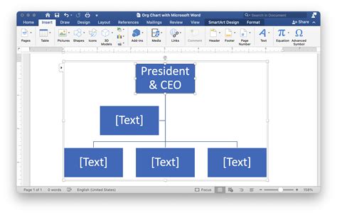 Microsoft Word Organizational Chart Template