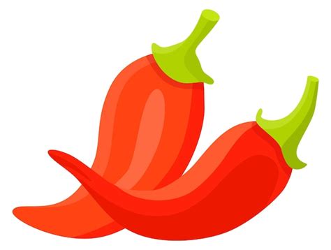 Premium Vector Hot Red Pepper Cartoon Icon Spicy Chili