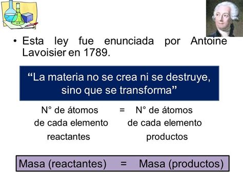 Ley de Conservación de la Masa Objetivo Comprender que la masa de una