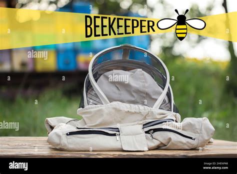 Beekeepers Protective Uniform At Apiary Stock Photo Alamy