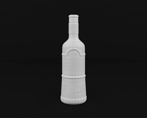 Russian Standart Vodka Bottle 3d Model 25 Fbx Obj Max Free3d