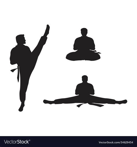 Taekwondo Icon Design Royalty Free Vector Image