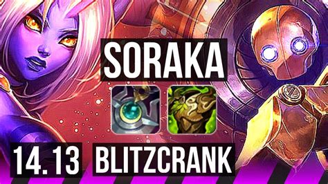 SORAKA Ashe Vs BLITZCRANK Jinx SUP Rank 6 Soraka 2 2 21 NA