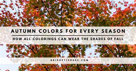 AUTUMN COLORS FOR EVERY SEASON: HOW ALL COLORINGS CAN WEAR THE SHADES ...