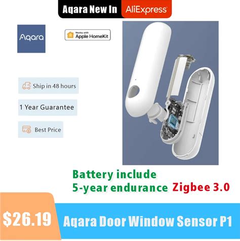 Aqara Sensor De Puerta Y Ventana P Zigbee Inal Mbrico Antirrobo