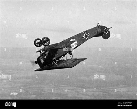 Fokker D VII Fighter Flying A Looping C1919 Stock Photo Alamy