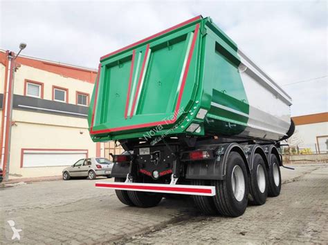 Semi Remorque Nova Benne Tp Axle Double Tyre Hardox Tipper Trailer