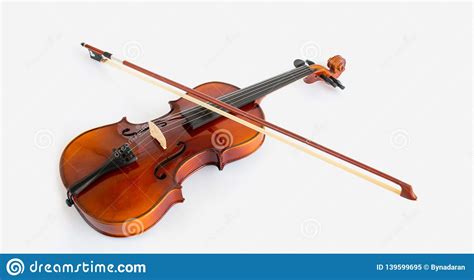 Violino No Fundo Branco Curva Imagem De Stock Imagem De Curva