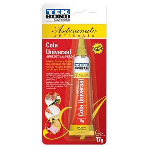 Cola Universal TekBond Artesanato 17 Gramas Multiuso Shopee Brasil