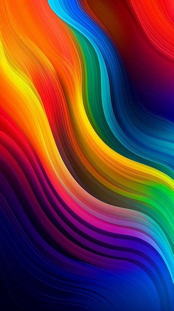 Premium Photo Rainbow Art Print Featuring The Digital Art Rainbow By