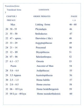 Transitional Forms Contents Pdf