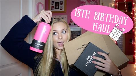 What I Got For My Birthday 18th Birthday Haul Grace Taylor Youtube