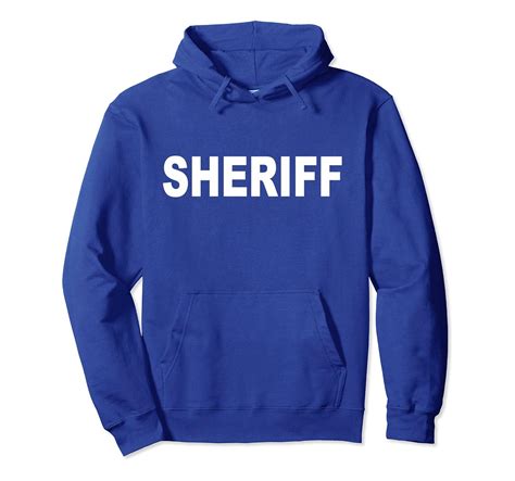 Sheriff Pullover Hoodie Law Enforcement Duty Police Uniform Colonhue