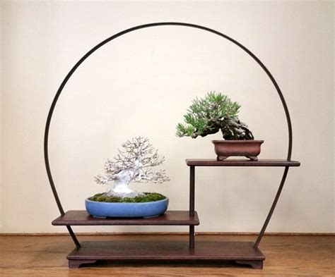 Bonsai Display Stands & their Trees – Stone Lantern