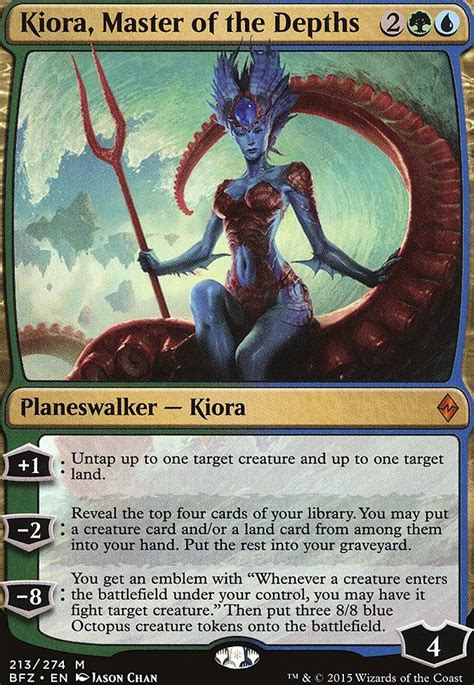 Kiora Master Of The Depths Battle For Zendikar Modern Card Kingdom