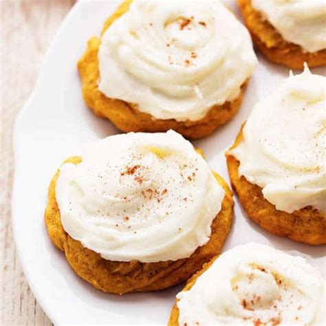 Melt In Your Mouth Pumpkin Cookies With Cream Cheese Frosting The