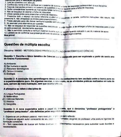 Metodologia E Pr Tica Do Ensino Da Matem Tica E Ci Ncias Matem Tica