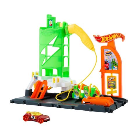Pista De Juguete Hot Wheels City S Per Estaci N De Gasolina Walmart