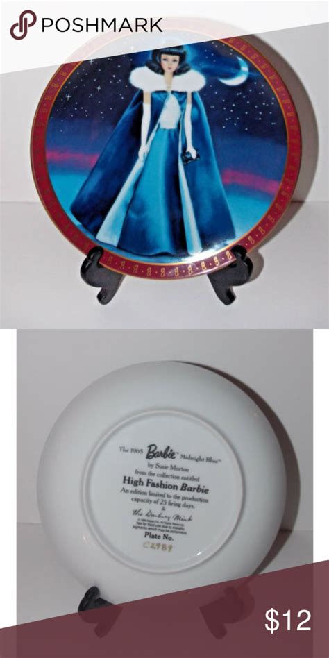 Barbie Collector Plate 1965 Midnight Blue Danbury Barbie Collector