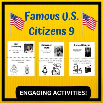 Famous U.S. Citizens 9 by Creative Learning Spot | TPT