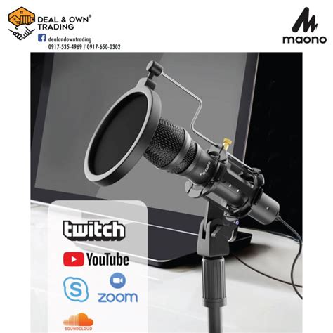 MAONO AU-HD300T USB/XLR Instrument Dynamic Microphone | Lazada PH