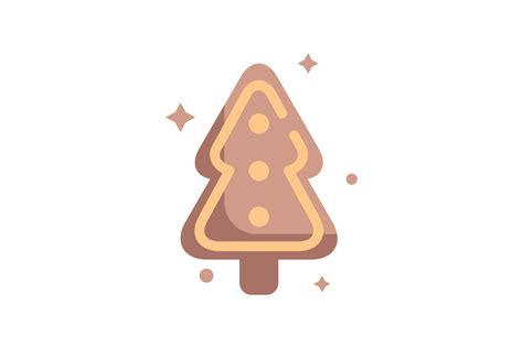 Chocolate Tree Biscuits Christmas Icon Graphic By Wienscollection