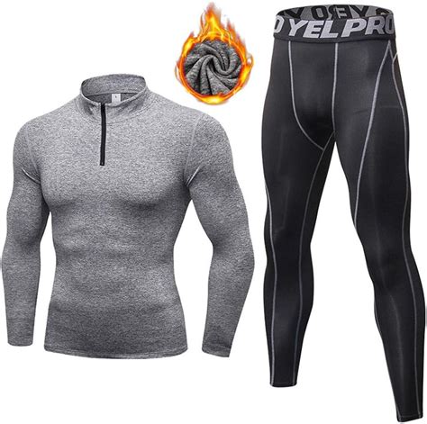 Ropa Interior T Rmica De Invierno Para Hombres Long Johns Set Elastic