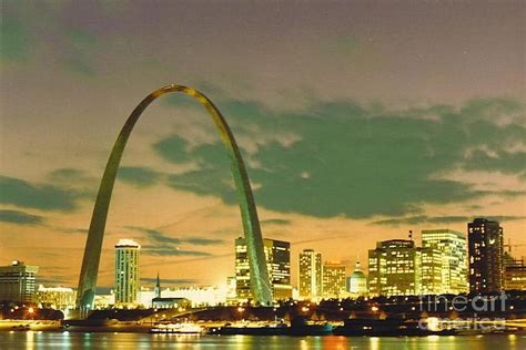 Sunset At The St Louis Arch Photograph By Dwayne Pounds Pixels